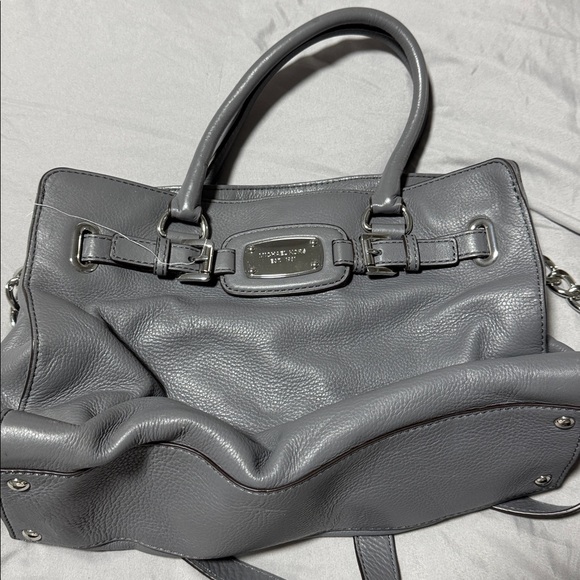 Michael Kors Charcoal Leather Handbag - Picture 1 of 2